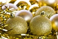 Golden Christmas decorations