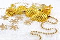 Golden Christmas decorations