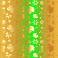 Golden christmas element sseamless pattern