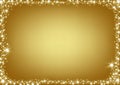 Golden Christmas Frame