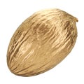 Golden Christmas melon, 3d rendering