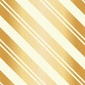 Golden Christmas seamless vector pattern. Gold foil effect candy cane striped background. Elegant diagonal stripes Royalty Free Stock Photo