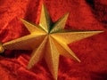 Golden Christmas star Royalty Free Stock Photo