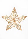 Golden christmas star