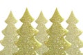 Golden christmas tree background