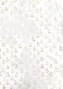 Golden Christmas tree pattern empty rusty white paper backgroun