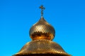 Golden church dome