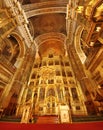 Golden church interior