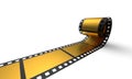 Golden cinema film Royalty Free Stock Photo