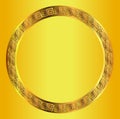 Golden Circular Celt Pattern