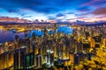 Golden city at dawn - Hong Kong