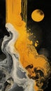 Golden City: A Vibrant Blend of Colors and Shapes in Unstirred P