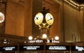 Golden clock at Grand Central Terminal