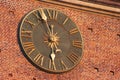 Golden clock in Krakow