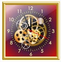 Golden clock Royalty Free Stock Photo