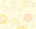 golden cloud background, cloud, chinese pattern cloud Royalty Free Stock Photo