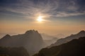 Golden Cloud and sunset sky Royalty Free Stock Photo