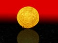 Golden coin 1617 Royalty Free Stock Photo