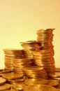 Golden coins Royalty Free Stock Photo