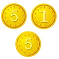 Golden coins