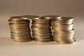 Golden coins Royalty Free Stock Photo