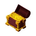 Golden Coins Chest Composition Royalty Free Stock Photo