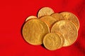 Golden coins collection Royalty Free Stock Photo