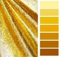 Golden color chart selection