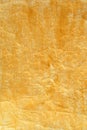 Golden color painted crinkled paper