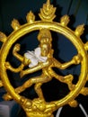 The golden color is the Saivite god Nataraja