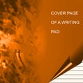 Golden color writing pad shaded with lighting effect computer generated background image and wallpaper design