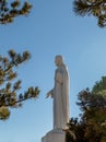 Golden, Colorado - Sacred Heart of Jesus statue at the Mother Cabrini shrine near Golden, Colorado Royalty Free Stock Photo