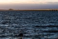 Golden colored bridge - The Oland Bridge