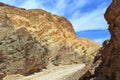 Desert Landscape of Golden Canyon in Death Valley National Park, California Royalty Free Stock Photo