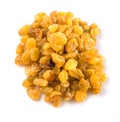 Golden Colored Dried Raisin VII Royalty Free Stock Photo