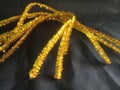 Golden coloured filaments ties