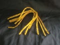 Golden coloured filaments ties