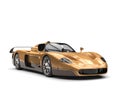 Golden concept race supercar
