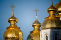 Golden copes of in cathedral in Kiev