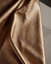 Golden Copper Leather Texture Background Royalty Free Stock Photo