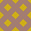 Golden Craquelure. Seamless woolen knitted pattern
