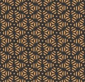 Golden Creative Graphic Dark Art Pattern. Seamless Abstract Vector Artdeco Deco Texture. Repetitive Monochrome Continuous Pattern