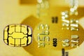 Golden Credit Card Royalty Free Stock Photo