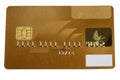 Golden creditcard Royalty Free Stock Photo