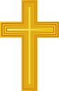 Golden Cross/eps Royalty Free Stock Photo