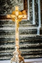 Golden cross in the museum of Nesvizh Castle