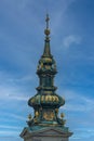 Gold Cross Church Spire Royalty Free Stock Photo