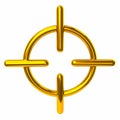 Golden crosshair icon