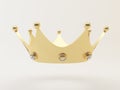 Golden, Crown Award prize 3D rendering Royalty Free Stock Photo