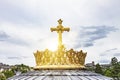 Golden Crown of Basilica Notre Dame in Lourdes